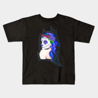 Día Los Muertos Woman Kids T-Shirt